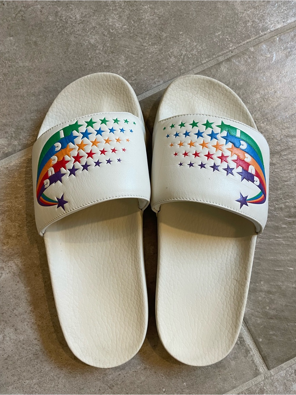 Gucci Rainbow Pursuit Slides